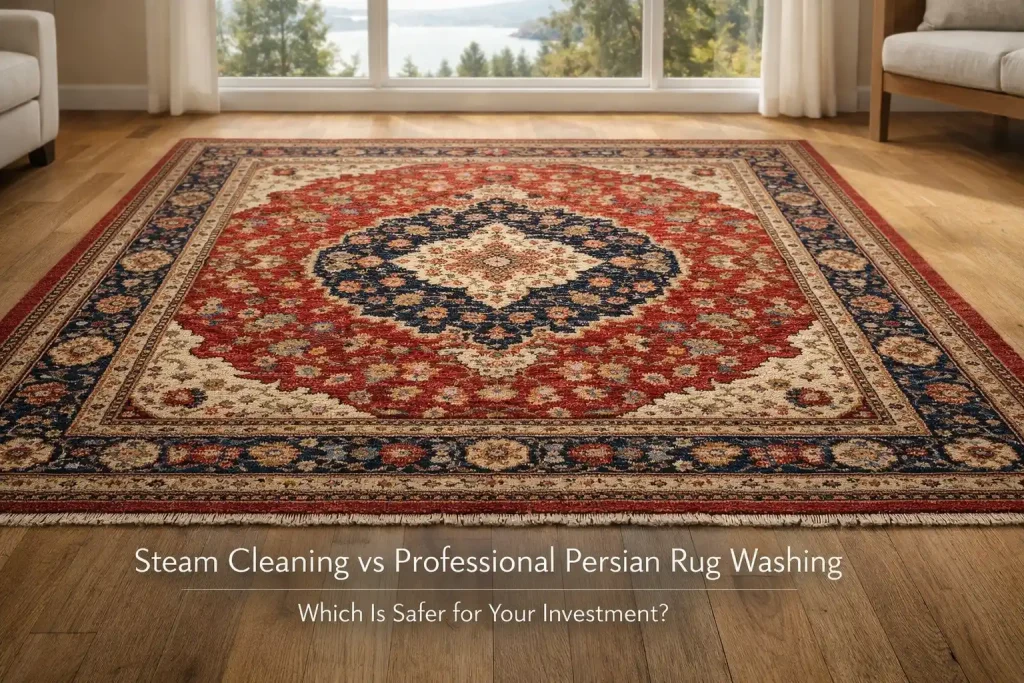 Steam Cleaning vs Professional Persian Rug Washing